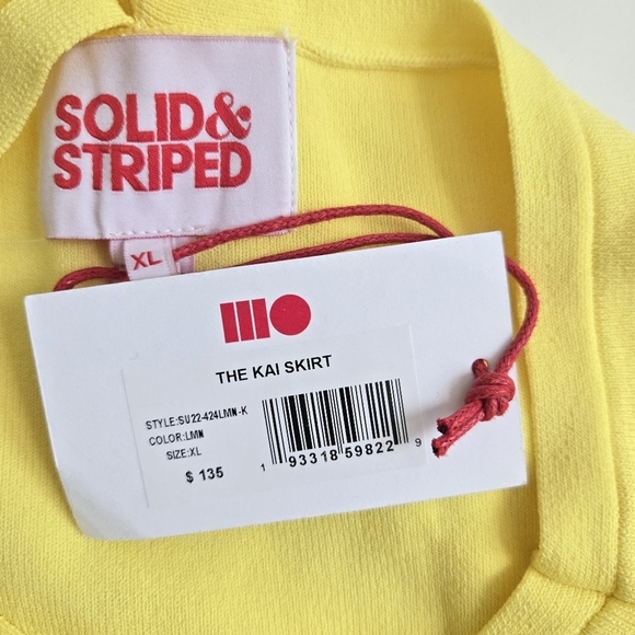 New Solid & Striped The Kai Lemonade Skirt NWT XL - Picture 9 of 11
